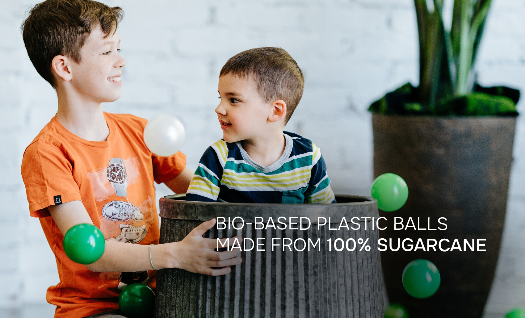 Bio based plastic ball